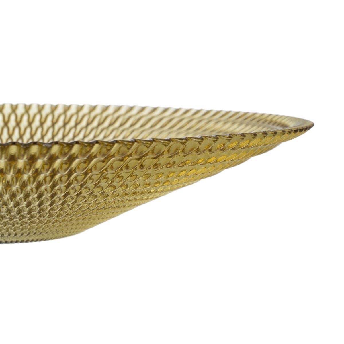 Centerpiece Yellow Crystal 40 x 40 x 7 cm